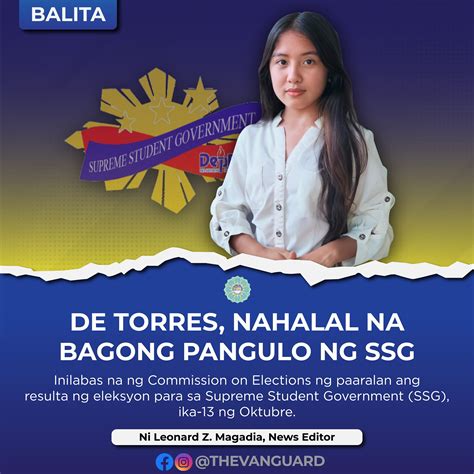 Plata, bagong pangulo ng SSG .